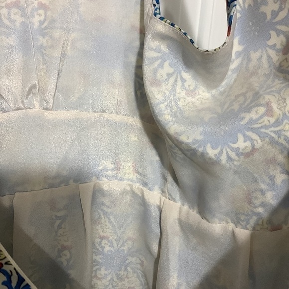 Paper Crane Blue and Beige Midi Dress - Picture 10 of 15